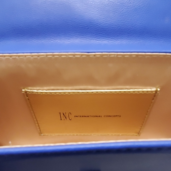 BRAND NEW INC blue black trendy purse - Picture 5 of 6